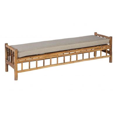 Bamboo Tennis Bench Taupe tuinmeubel Exotan - Exotan Bamboo Tennis Bench Taupe tuinmeubel Exotan - Exotan
