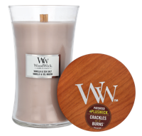 Woodwick Vanilla & Sea Salt Large Candle - thumbnail