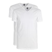Alan Red T-Shirt V-Hals Oklahoma White (Two pack ) - thumbnail