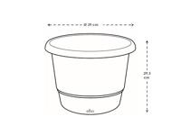 Bloempot - ELHO - Amiga Rond 40 - Groen - Ø 39 x H 29 cm - Buiten - 100% gerecycled - thumbnail