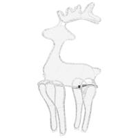 Bussandri Exclusive - Kerstversiering rendier met mesh 306 LED's 60x24x89 cm - thumbnail