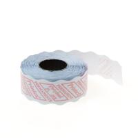 Etiket 26x16 golfrand wit perm. (prijstang) - thumbnail