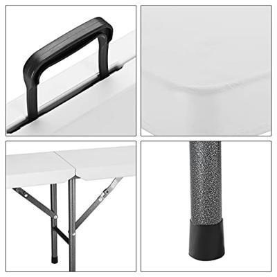 Bierbanken set van 2 stuks Kunststof Wit - 180cm Bierbanken set van 2 stuks Kunststof Wit - 180cm