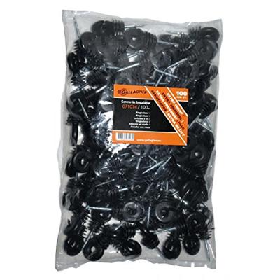 Gallagher Promopack Schroef-ringisolator zwart - 071074 071074