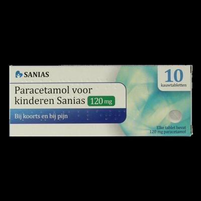 Sanias Paracetamol 120mg 10 Kauwtabletten