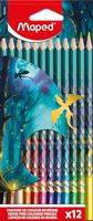 Kleurpotlood maped dragon set 12 kleuren - thumbnail