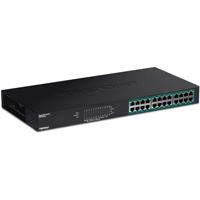 TRENDnet TPE-TG240G 24-poorts Gigabit PoE + -schakelaar, 24 x Gigabit PoE + poorten, 370 W stroombudget, ethernet-netwerkschakelaar, metaal - thumbnail