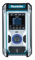 Makita Bouwradio DAB, DAB+ AUX, Bluetooth, USB Spatwaterbestendig, Stofvast Turquoise, Zwart, Zilver - thumbnail