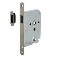 Woningbouw magneet cilinder dag- en nachtslot 55mm, voorplaat afgerond rvs, 20x174, doorn 50mm incl. - thumbnail
