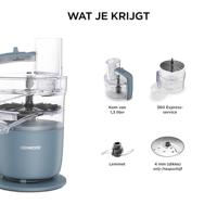 Kenwood Home Appliance FDP22.130GY FP KW FP1+DP INT Foodprocessor 650 W Blauw - thumbnail