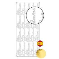 Vaessen Creative • sticker 10x23cm 10pcs goud "feliz cumpleaños" - thumbnail