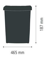 Brabantia inbouwemmer afvalverzamelaar 10 liter black - thumbnail