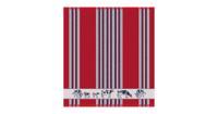 DDDDD Keukendoek Friesian red 50x55cm - thumbnail
