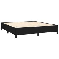 Bedframe zonder matras stof zwart 160x200 cm - thumbnail