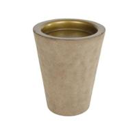 Theelichthouder Tiffany beige/goudkleurig 11,5 cm | 10 stuks - thumbnail