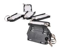 Pavo Magnettag sleutelhanger, pak van 10 stuks, zwart - thumbnail