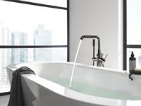 GROHE Essence New Afbouwdeel vrijstaande badkraan - omstel - draaibare uitloop 27.7cm - handdouche - doucheslang - hard graphite 23491A01 - thumbnail