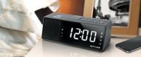Muse M-172 BT Klokradio met Bluetooth, USB-poort en oplaadfunctie (Bluetooth, NFC, USB, AUX-in, PLL FM-radio, LED-display, 20 zendergeheugen, slaap, snooze) zwart - thumbnail