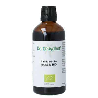 Cruydhof Salvia triloba fol / salie tinctuur bio 100 Milliliter