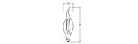 OSRAM HOMELIGHTING 4099854468797 LED-lamp Energielabel D (A - G) E14 1.8 W Warmwit (Ø x h) 35.00 mm x 35.00 mm 1 stuk(s) - thumbnail