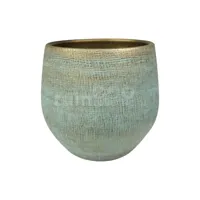 Bloempot Ryan Shiny Blue Ø18cm - thumbnail