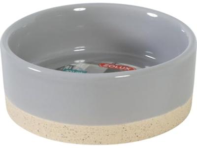 Zolux olaria voerbak keramiek grijs