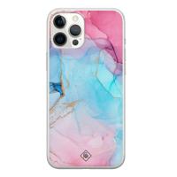 iPhone 12 Pro Max siliconen hoesje - Marble colorbomb - thumbnail
