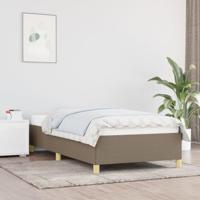 Bedframe zonder matras 90x200 cm stof taupe - thumbnail