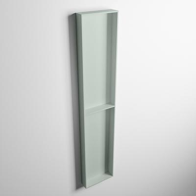 MONDIAZ EASY Nis 89,5x29,5cm in solid surface kleur Greey | Greey. 2 vakken geschikt voor in- of opbouw