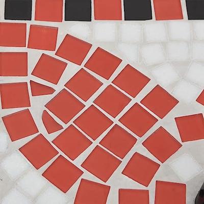 Parasolvoet vierkant 12 kg terracottakleurig wit - thumbnail