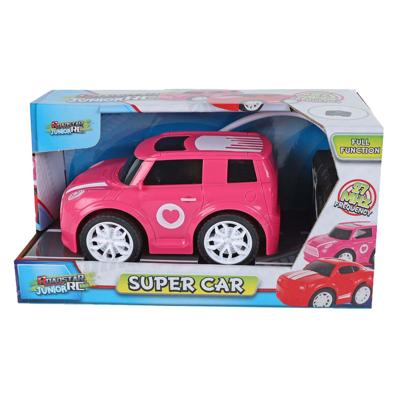 Rc Roadstar auto 27mhz roze 13,5cm