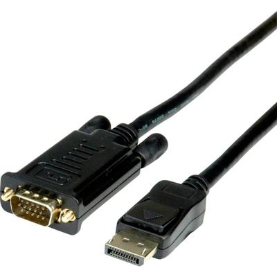 VALUE Cable DisplayPort - VGA, M / M, zwart, 2 m