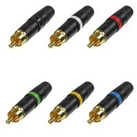Rean NYS373-0 RCA kabeldeel zwart - thumbnail