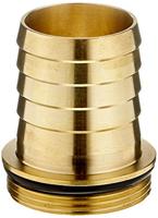 Messing slangtule met buitendraad en o-ring 1/2 - 13 mm - thumbnail