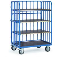 Fetra Hauptartikel 18313-1 Etagewagen Staal Poedercoating Laadvermogen (max.): 1200 kg Stralend blauw (RAL 5007) - thumbnail