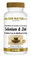 Golden Naturals Selenium & zink 60 Tabletten - thumbnail