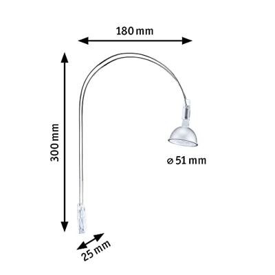 Paulmann 99908 Spiegellamp 8 W Chroom