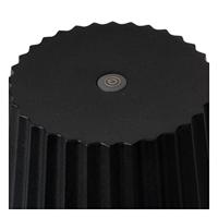 Lucide JUSTINE - Oplaadbare Tafellamp Binnen/Buiten - Accu/Batterij - LED Dimb. - 1x2W 2700K - IP54 - Met draadloos oplaadstation - Zwart - thumbnail