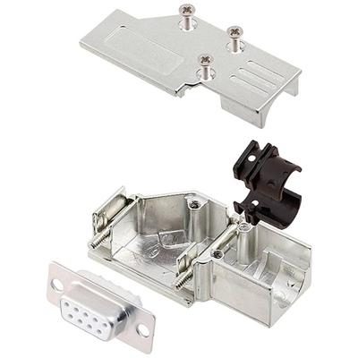 encitech DCMR09-FK-DBS-W-K 6355-8065-11 D-sub female connectorset 90 ° Aantal polen: 9 Soldeerkelk 1 stuk(s)