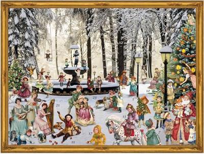 Adventskalender Besneeuwde Fontein Adventskalender Besneeuwde Fontein