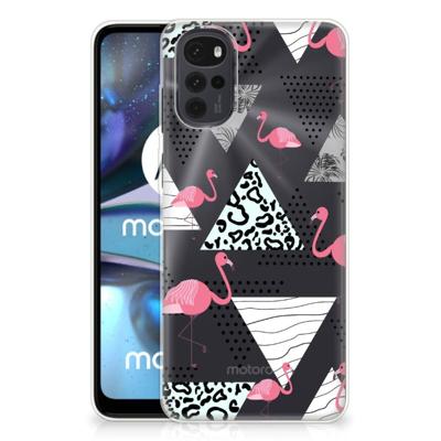 Motorola Moto G22 | TPU Hoesje | Flamingo Triangle