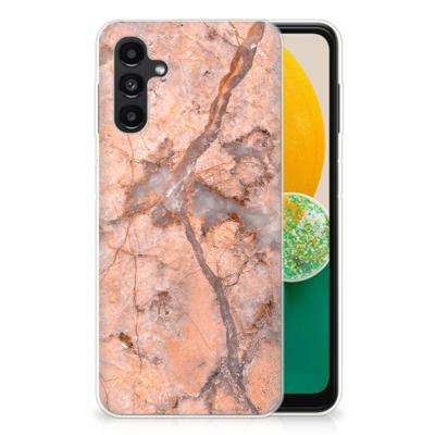 Samsung Galaxy A13 | A04s | TPU | Siliconen hoesje | Marmer Oranje