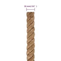 Touw 100 m lang 16 mm dik jute - thumbnail