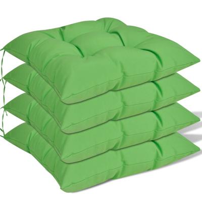 vidaXL Stoelkussens 40x40x8 cm groen 4 st vidaXL Stoelkussens 40x40x8 cm groen 4 st