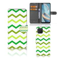 OPPO Reno4 Z | Telefoon Hoesje | Zigzag Groen - thumbnail