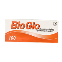 Bausch & Lomb Bio glo fluorescine strips 100 Stuks - thumbnail