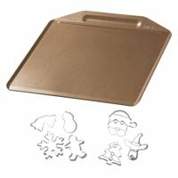 ZENKER Randloze bakplaat en 7 kerstkoekjesvormpjes - thumbnail