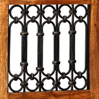 Eetkamerstoelen 2 st klassiek hout met honingafwerking - thumbnail