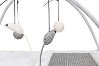 TRIXIE KRABMAT MET SPEELTJES AAN KOORD GRIJS 60X33X42 CM - thumbnail