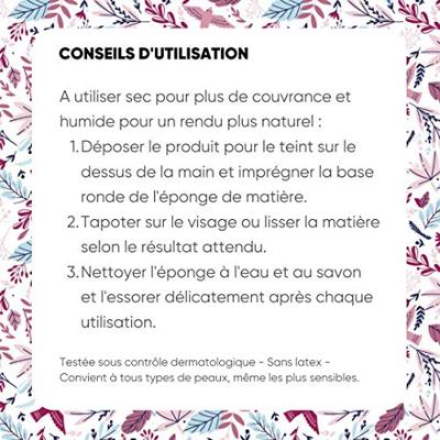 Lady Green Make-up spons paars 1 Stuks